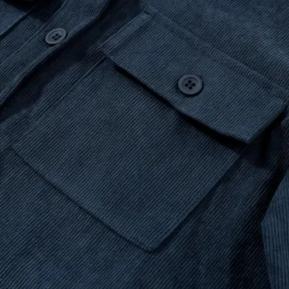 New Blue corduroy Aztec back jacket - Picture 11 of 17